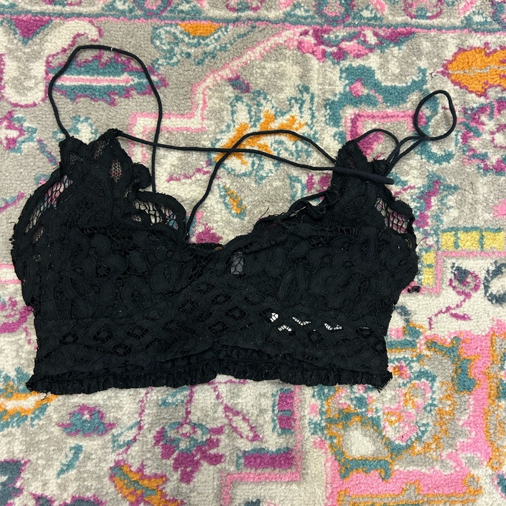 Free People Black Bralette Size Medium